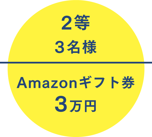 2等3名様 アマゾンギフト券 3万円