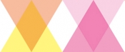 triangle and diamond pink