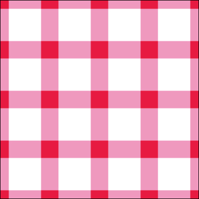 remake sheet square check pink × red