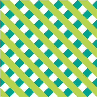 remake sheet square cross green × yellow green