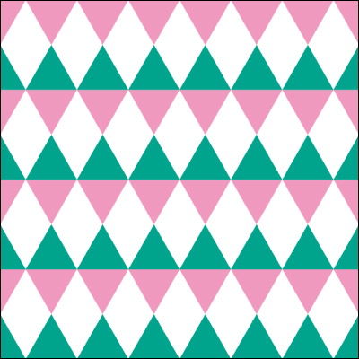 remake sheet square diamond green × pink