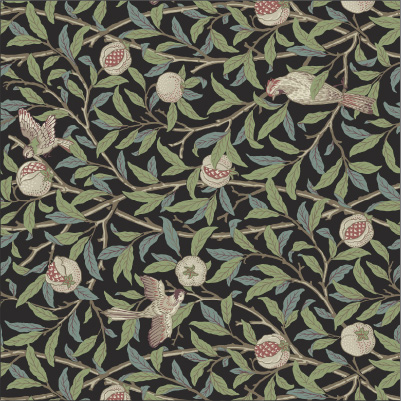 リメイクシートスクエアMorris&Co.Bird Pomegranate
