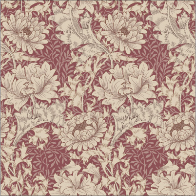 リメイクシートスクエアMorris&Co.Chrysanthemum