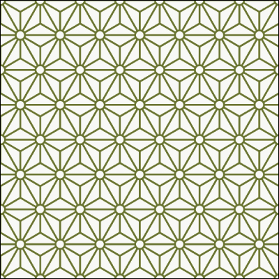remake sheet square asanoha kokeiro