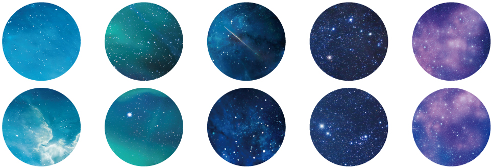 starry sky（Patterns differ by sheet）