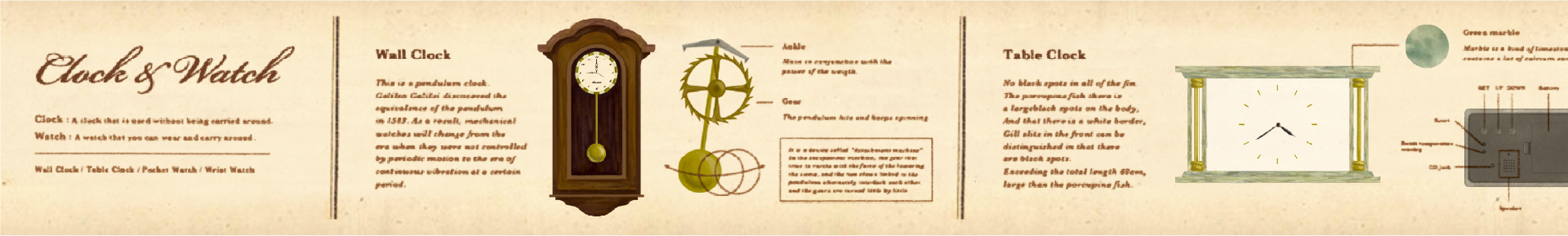 mt ex encyclopedia clock［ 30mm × 7m ］