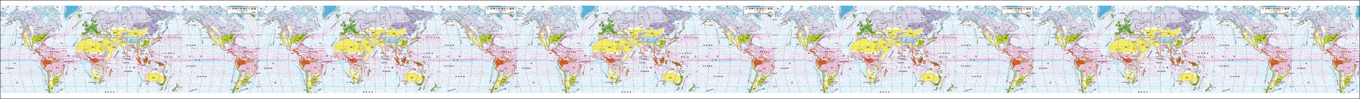 mt ex world climates and oceanic currents(25mm×7m)