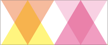 triangle and diamond pink （50mm,100mm×7m）