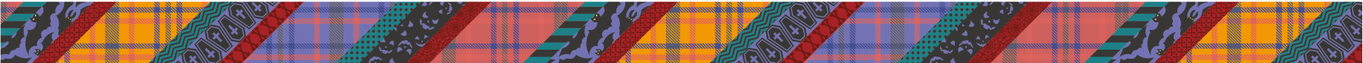 halloween check stripe（15mm×7m）