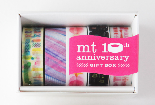 mt GIFT BOX 10th Anniversary GIFT BOX 15mm×7m×5rolls