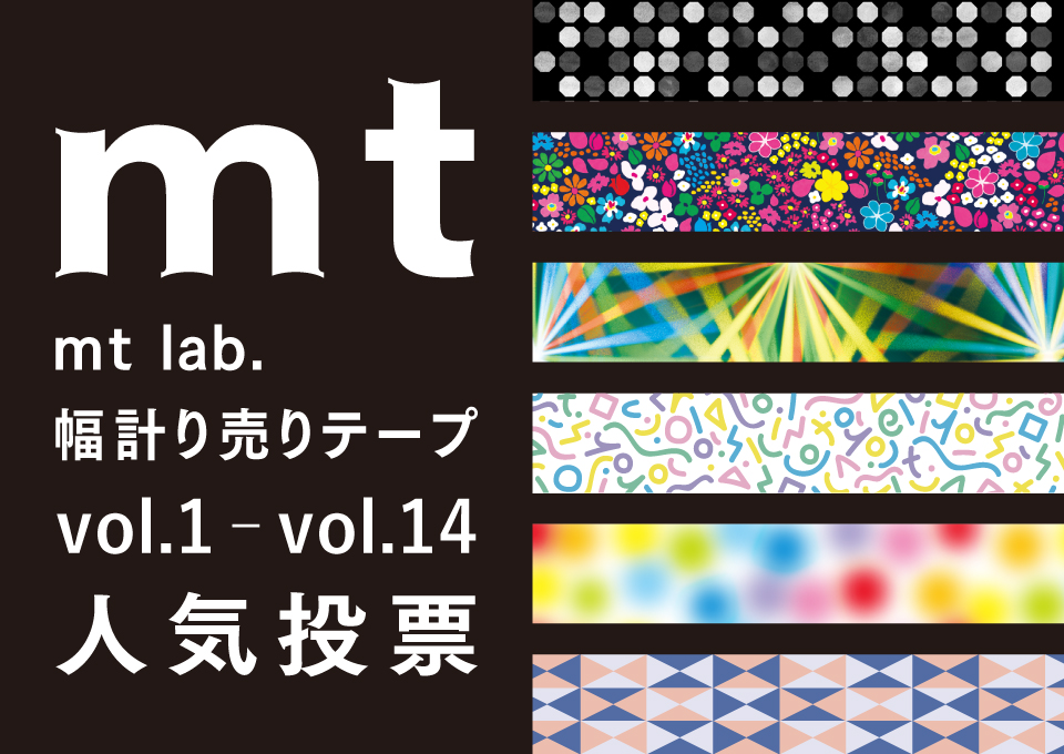 ◎mt lab. 5周年記念「mt人気投票」を開催します！