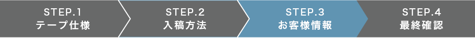 STEP3.お客様情報